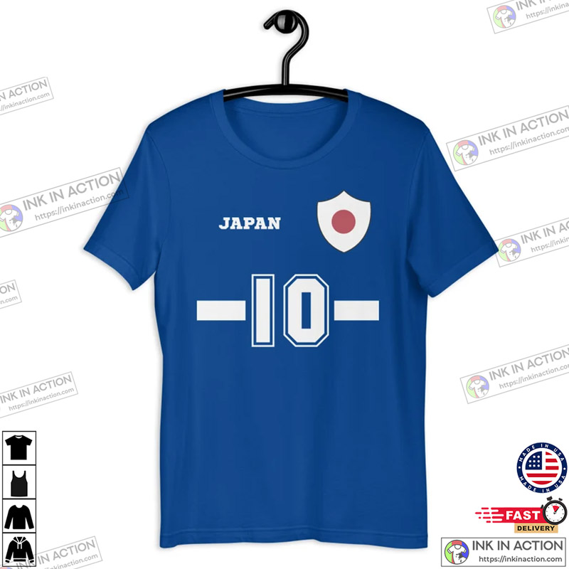 Japan Blue Samurai Active Shirt Japan Soccer Jersey Personalized Japan  Soccer World Cup 2022 Fan Shirt - Ink In Action