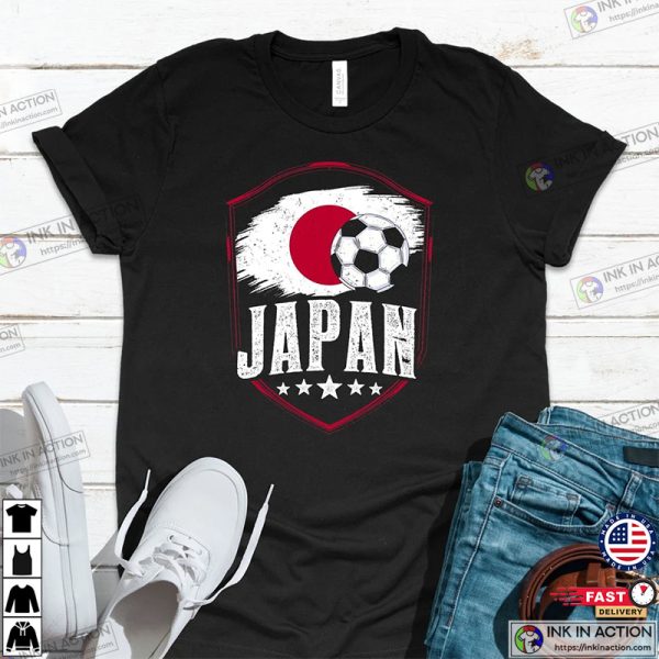 Japan Flag Football Ball World Cup 2022 Trending Shirt