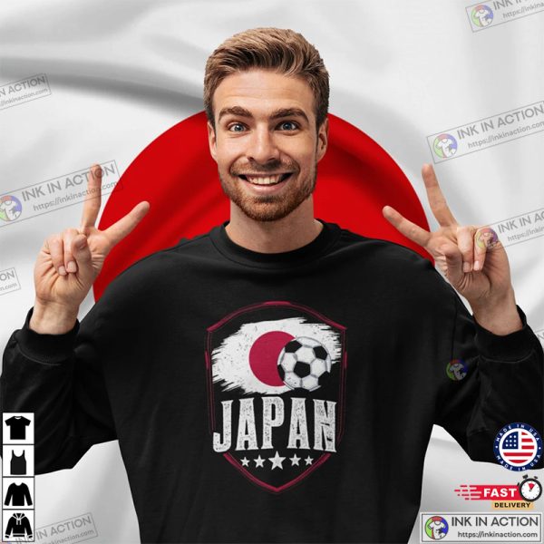 Japan Flag Football Ball World Cup 2022 Trending Shirt