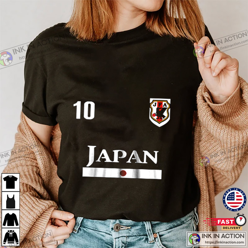 Japan Blue Samurai Active Shirt Japan Soccer Jersey Personalized Japan  Soccer World Cup 2022 Fan Shirt - Ink In Action