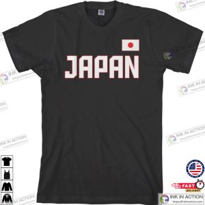 Japan National Team Mens T-shirt Japanese Soccer Qatar World Cup 2022 Simple Shirt