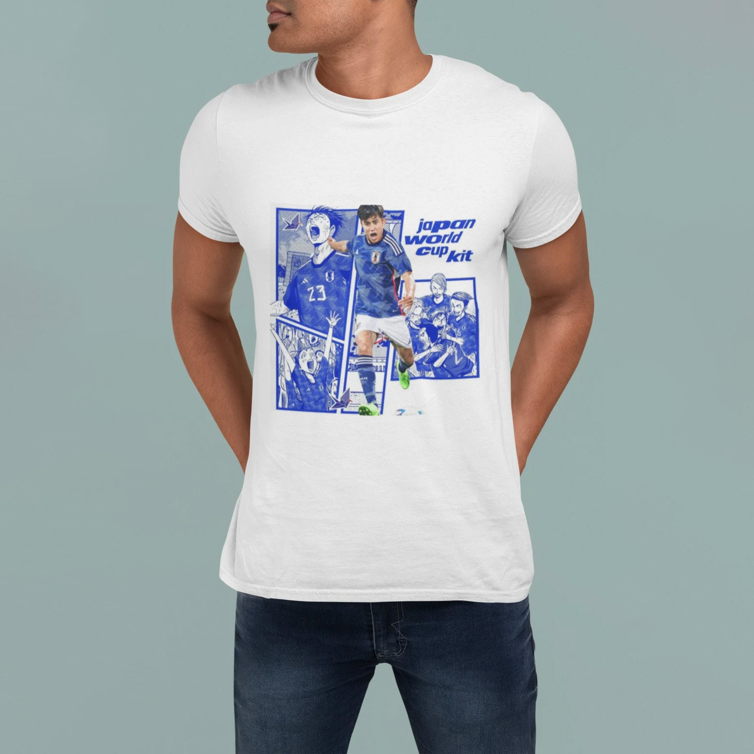 Japan World Cup 2022 Shirt Japan Football Manga Graphic Tee - Ink In Action