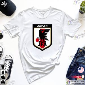 Japan World Cup National Football Team Shirt Japan Soccer Logo Tee