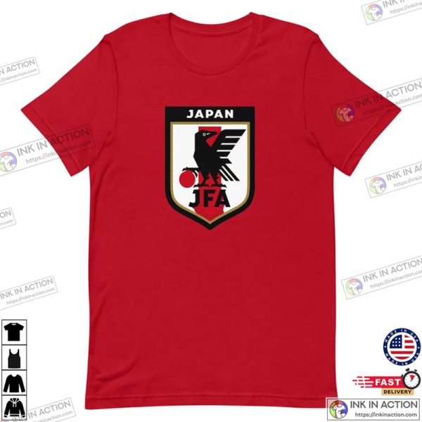 Japan World Cup National Football Team Shirt Japan Soccer Logo Tee