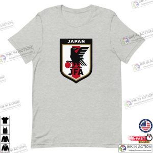 Japan World Cup National Football Team Shirt Japan Soccer Logo Tee 4