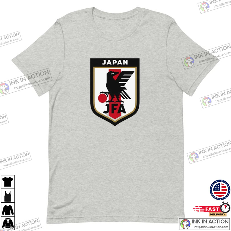 Japan Football Jersey Japanese Football Shirts Japanese Football World Cup  T-shirt - Ink In Action