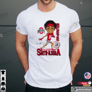 Jaxon Smith Njigba Ohio State Face Shirt Officially Licensed T Shirt 3