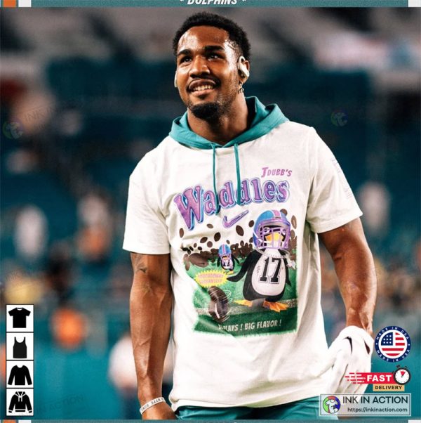 Jaylen Waddle Big Plays Big Flavor Penguin Miami Football Shirt