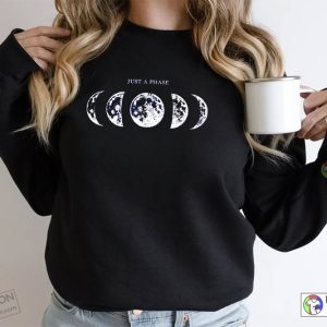 2022 Moon Phases, Lined Full Moon Phase Moon Shirt