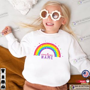 Kid’s Rainbow Custom Shirt Cute Personalized Shirt