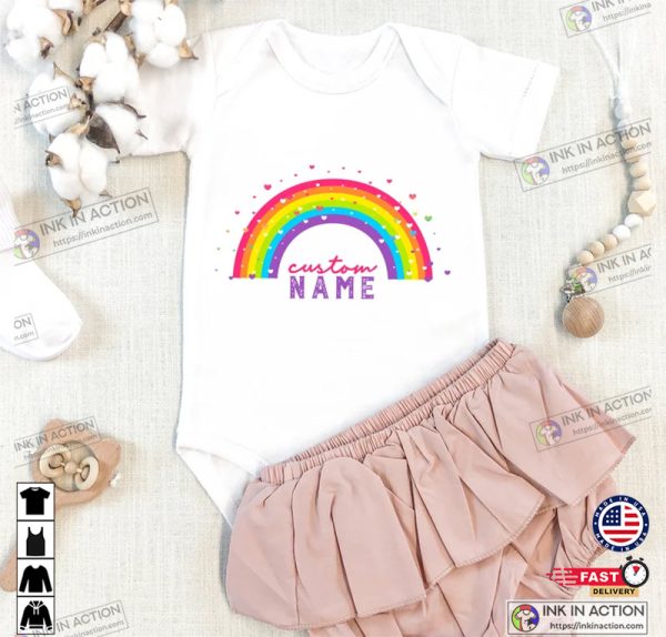 Kid’s Rainbow Custom Shirt Cute Personalized Shirt