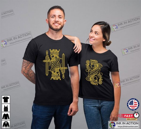 King and Queen Couple Valentines Day Shirt