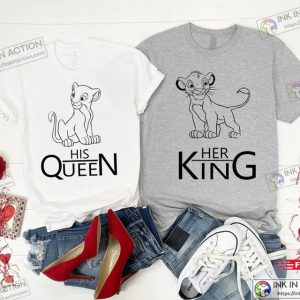 Her King His Queen The Lion King Themed Matching Shirt