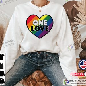 LGBT Pride heart One Love soccer World Cup 2022 shirt 2