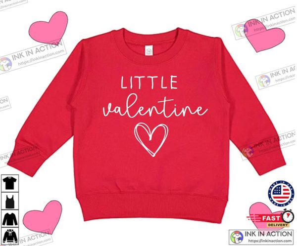 Little Valentine Day Girls Toddler Sweatshirt