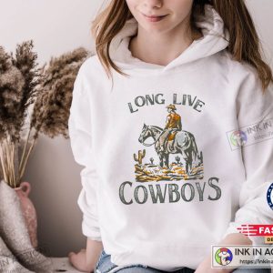 Long Live Cowboys Shirt Western Cactus Cowboy