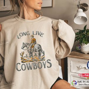 Long Live Cowboys Sweatshirt Western Sweatshirt Cactus Cowboy 3