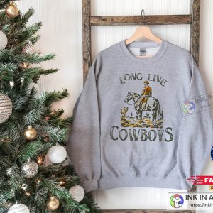 Long Live Cowboys Sweatshirt Western Sweatshirt Cactus Cowboy 4