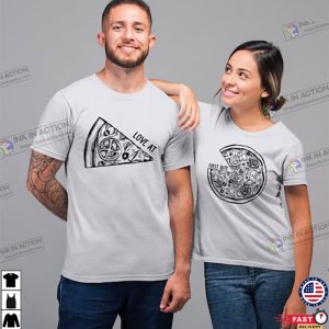 Love At First Bite Pizza Matching Couples Shirt