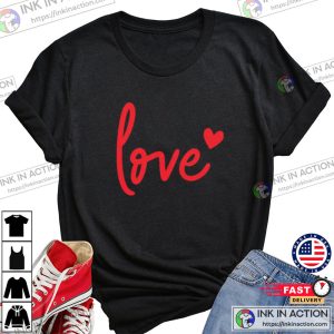 Love Red Lettering TShirt 1