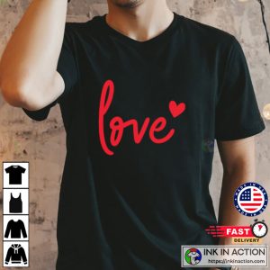 Love Red Lettering TShirt 2