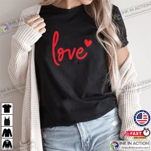 Love Red Lettering TShirt 3