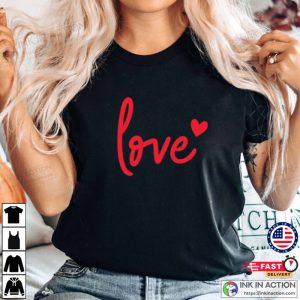 Love Red Lettering Valentines T-Shirt