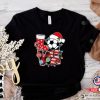 Love Soccer Ball Wearing Santa Hat Christmas Shirt