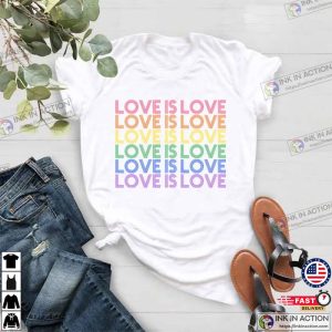 Love is Love T Shirt Womens Love is Love Shirt Pride Shirt Mens Love is Love Shirt Kindness Shirts LGBTQ Support Tees Gay Pride Shirt 4