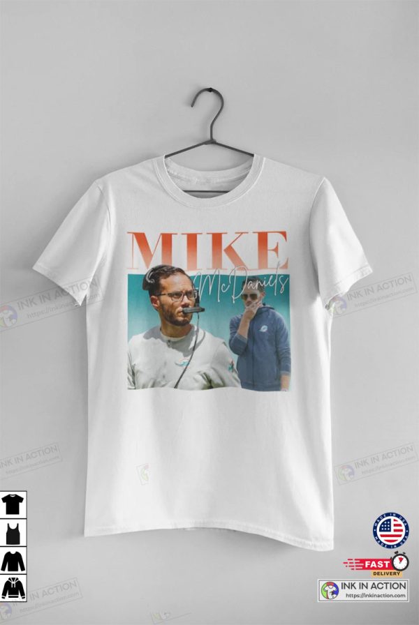 MIKE MCDANIEL Miami Dolphins Head Coach T-shirt