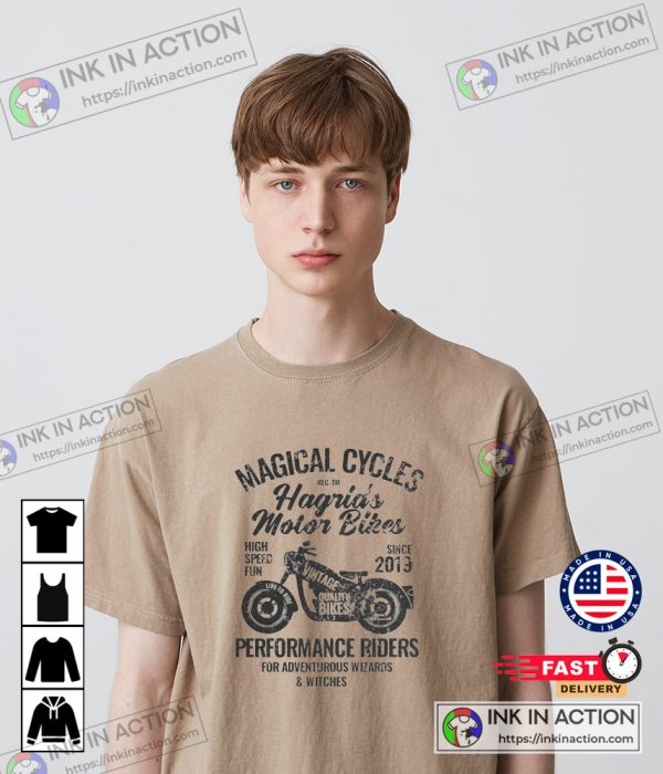 Magical Motorbikes Shirt Harry Potter Magical Hagrid Motorbike Adventure Vintage T-shirt