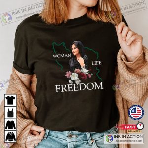 Mahsa Amini Tshirt Freedom Woman Shirt Stands With Iranian Women Solidarity With Iranian women 4