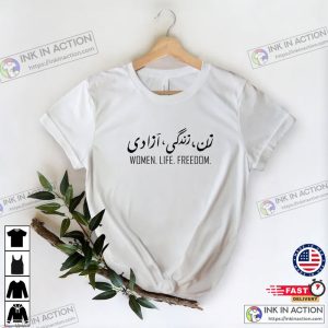 Mahsa Amini Tshirt Women Life Freedom Shirt Women Rights Shirt Stand with Iranian Women 2