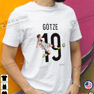 Mario Gotze Germany 2014 World Cup T shirt Gotze World Cup 2014 Final Hero Shirt 0