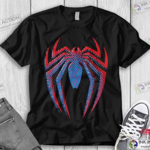 Marvel Spider Man Dot Build Up Logo T Shirt Marvel Comic Shirt 3
