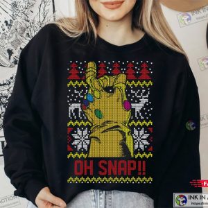 Marvel Thanos Oh Snap Ugly Christmas Sweater Sweatshirt Merry Christmas 2022 3