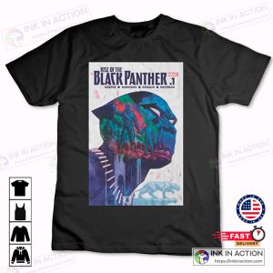 Marvel black panther shirt Rise of Comic Book Cover T Shirt 2