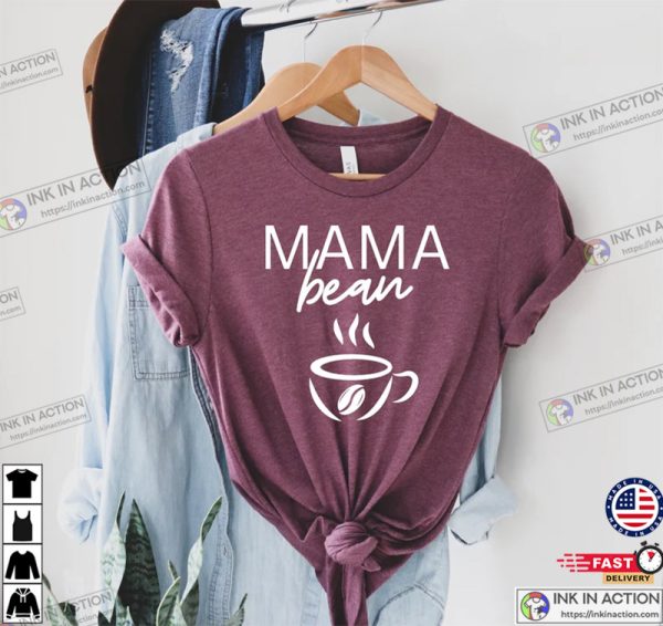 Matching Coffee Lover Mama and Baby Outfit, Mama Baby Matching Fall Shirt, Mama Bean Shirt