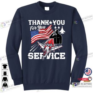 Memorial Day Service Usa Flag Heroes Honor Veterans Day Gif Gift Sweatshirt 5