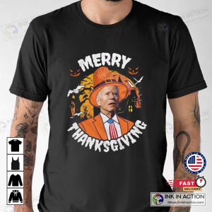 Funny Anti Biden Joe Merry Thanksgiving Halloween Shirt 1