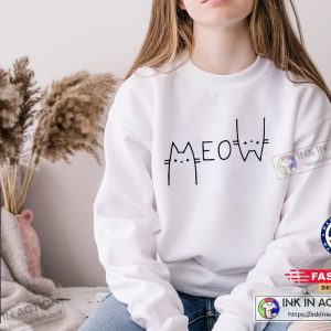 Meow Cat Lover Funny Cat Gift Shirt 1