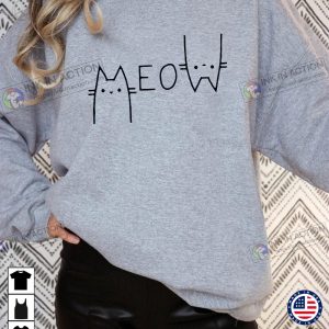 Meow Cat Lover Funny Cat Gift Shirt 2