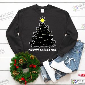 Meowy Christmas Funny Ugly Christmas Sweaters Cat Meowy Christmas Shirt Family Christmas 5