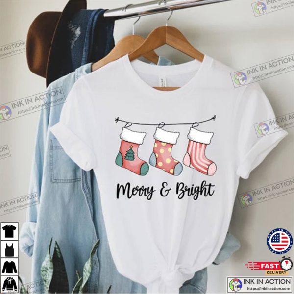 Merry And Bright Merry Christmas Shirt