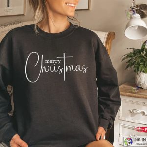 Merry Christmas Sweatshirt Merry and Bright Shirt Xmas Tshirt 1