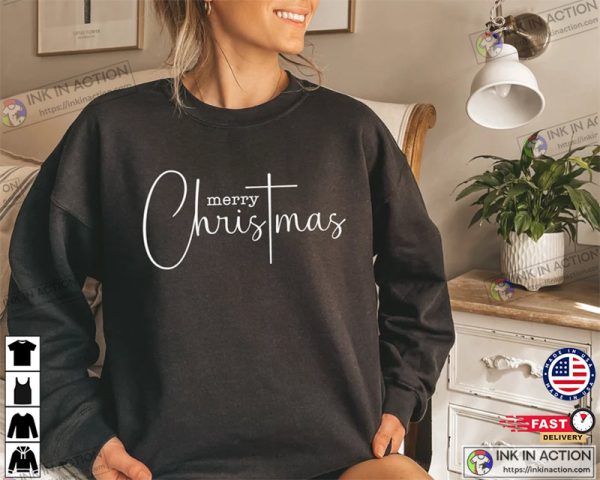 Merry and Bright Merry Christmas T-shirt