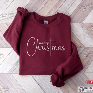 Merry Christmas Sweatshirt Merry and Bright Shirt Xmas Tshirt 2