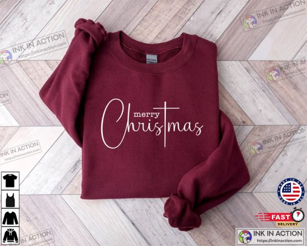 Merry and Bright Merry Christmas T-shirt