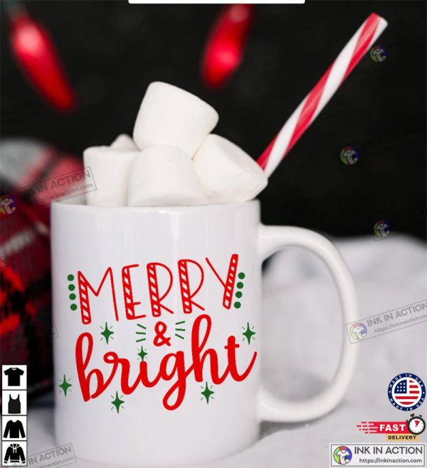 Merry and Bright Holiday Decor Mug