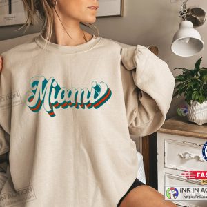 Miami Football Shirt Vintage Miami Football Shirt Retro Miami Football Women Shirt 2